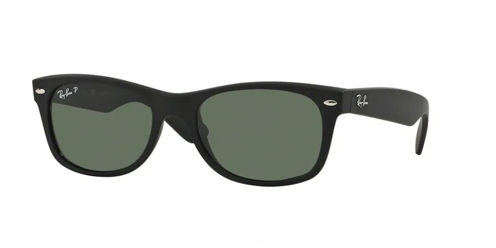 Ray Ban New Wayfarer 2132 Sunglasses - Medium - 55mm - Black - view 29